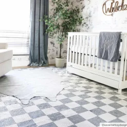 Boutique Rugs - Alie Gray Checkered Washable Area Rug