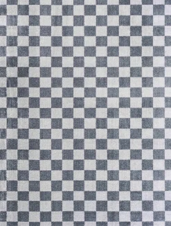 Boutique Rugs - Alie Gray Checkered Washable Area Rug