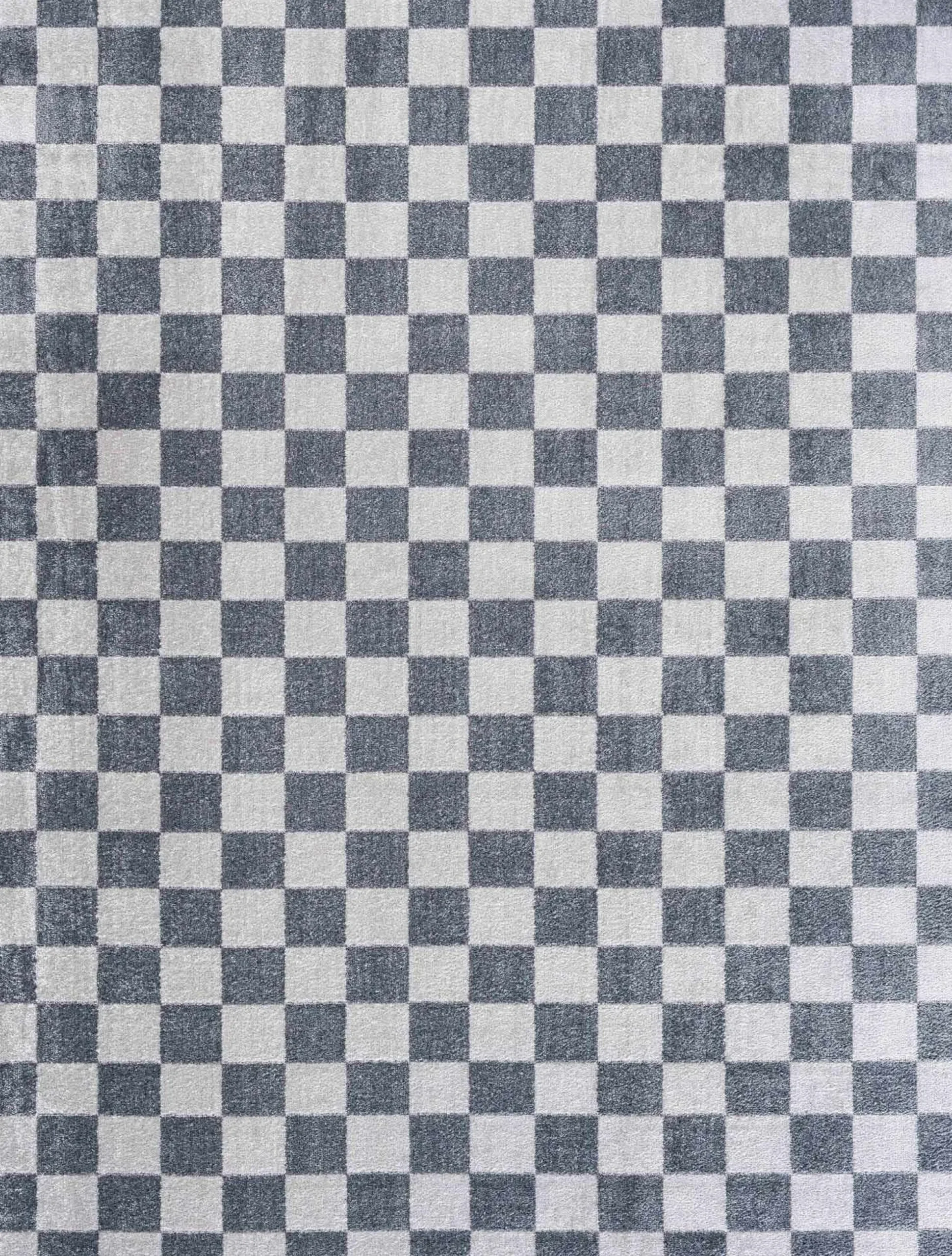 Boutique Rugs - Alie Gray Checkered Washable Area Rug