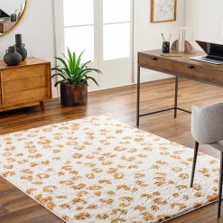 Boutique Rugs - Altin Leopard Print White Area Rug