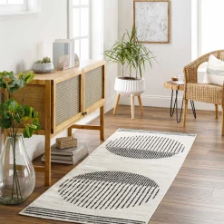 Boutique Rugs - Angus Black&White Geometric Area Rug