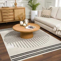 Boutique Rugs - Angus Black&White Geometric Area Rug