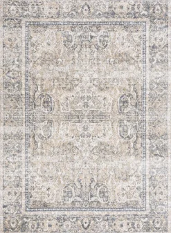 Boutique Rugs - Arias Cream & Blue Washable Area Rug