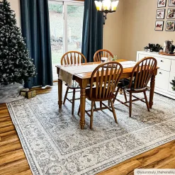Boutique Rugs - Arias Cream & Blue Washable Area Rug