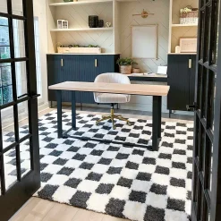 Boutique Rugs - Atira Black & White Checkered Area Rug