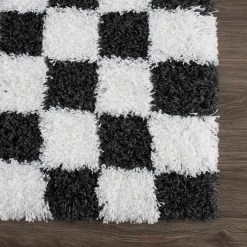 Boutique Rugs - Atira Black & White Checkered Area Rug