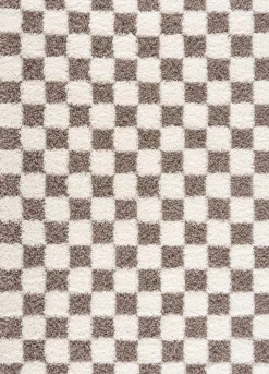 Boutique Rugs - Atira Brown Checkered Area Rug