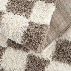 Boutique Rugs - Atira Brown Checkered Area Rug