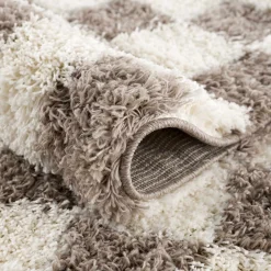 Boutique Rugs - Atira Brown Checkered Area Rug
