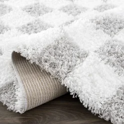 Boutique Rugs - Atira Gray Checkered Area Rug