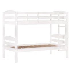 Carolina Transitional Solid Wood Twin-over-Twin Bunk Bed