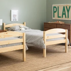 Carolina Transitional Solid Wood Twin-over-Twin Bunk Bed