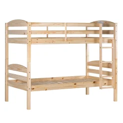 Carolina Transitional Solid Wood Twin-over-Twin Bunk Bed
