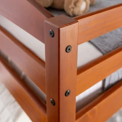 Carolina Transitional Solid Wood Twin-over-Twin Bunk Bed