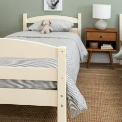 Carolina Transitional Solid Wood Twin-over-Twin Bunk Bed