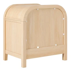 Chantelle Modern Curve Design 2-Drawer Nightstand