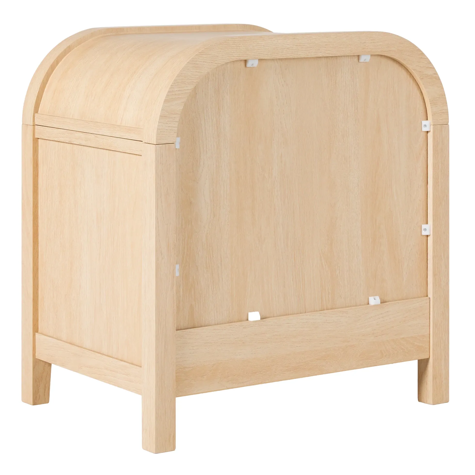 Chantelle Modern Curve Design 2-Drawer Nightstand