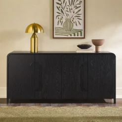 Chantelle Modern Curved Buffet Sideboard and TV Stand