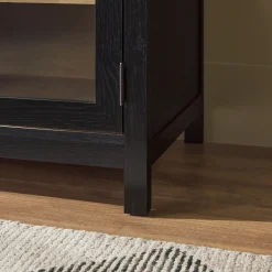 Chantelle Modern Curved Easy Assembly TV Stand