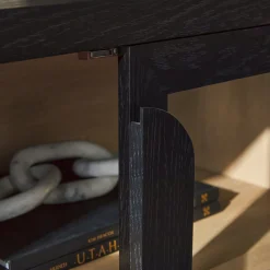Chantelle Modern Curved Easy Assembly TV Stand