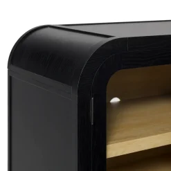 Chantelle Modern Curved Easy Assembly TV Stand