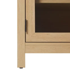 Chantelle Modern Curved Easy Assembly TV Stand