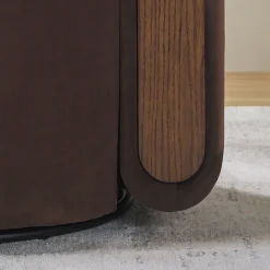Chantelle Modern Upholstered Swivel Barrel Accent Chair