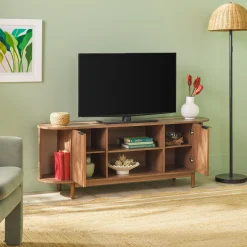 Chloe Modern Reeded TV Stand