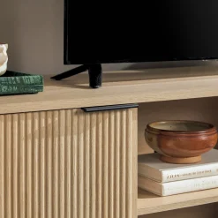 Chloe Modern Reeded TV Stand