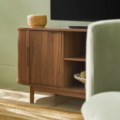 Chloe Modern Reeded TV Stand