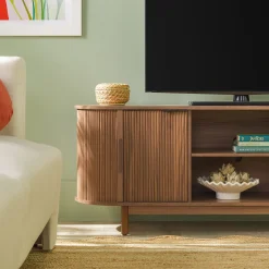 Chloe Modern Reeded TV Stand