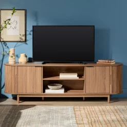 Chloe Modern Reeded TV Stand