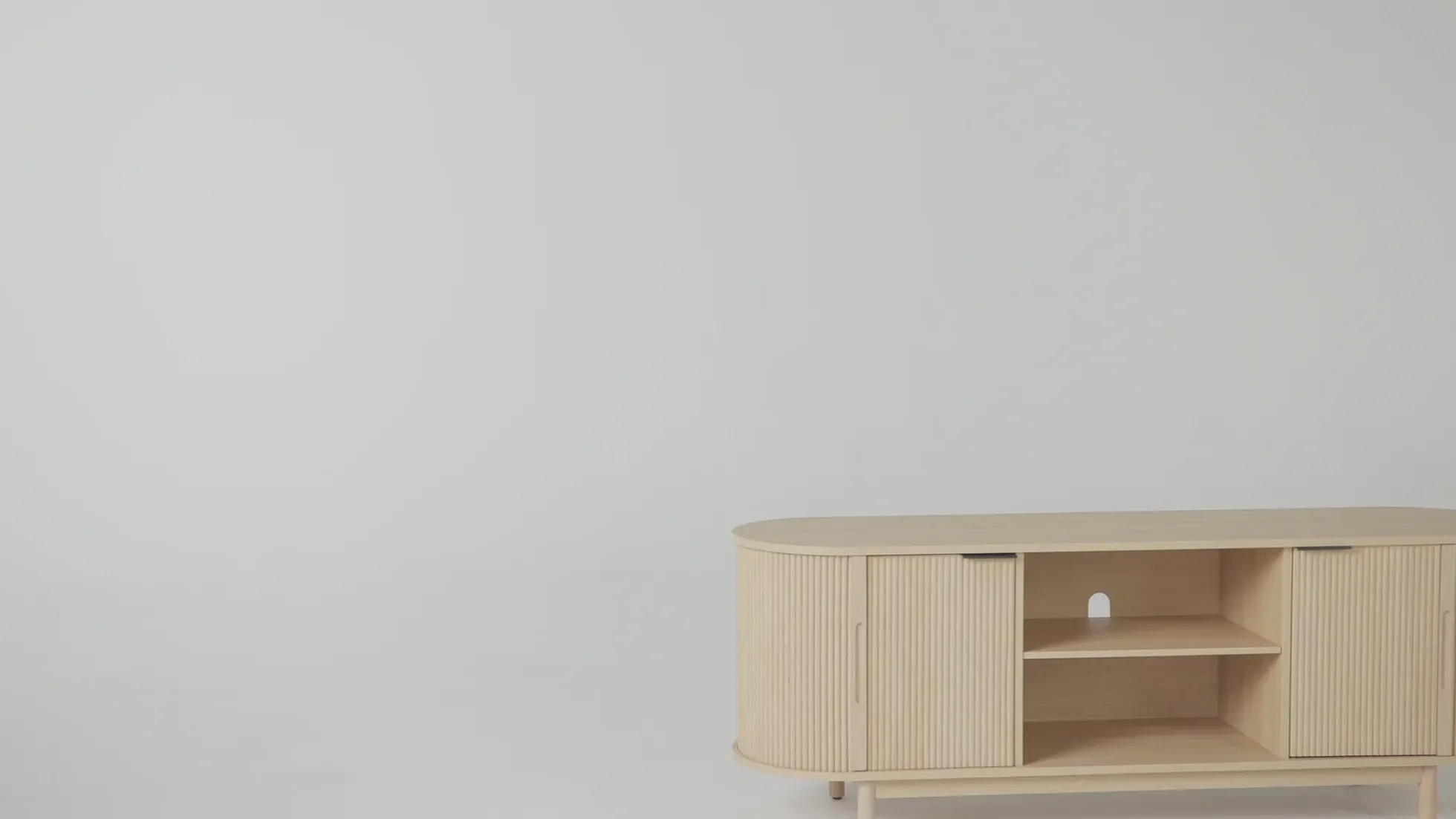 Chloe Modern Reeded TV Stand