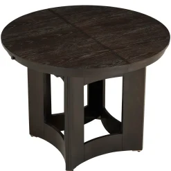 Classic Modern Extendable Round Dining Table Set for 4