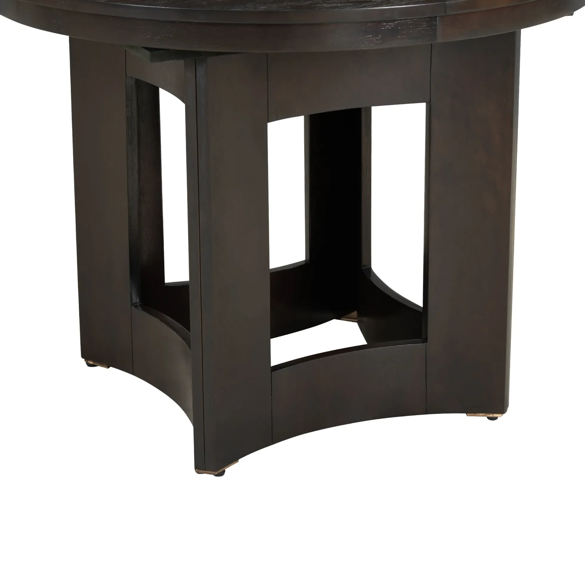 Classic Modern Extendable Round Dining Table Set for 4