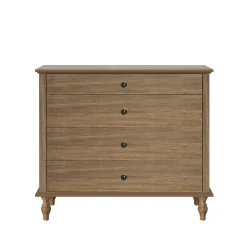 Classic Modern Wide 4-Drawer Chest Dresser