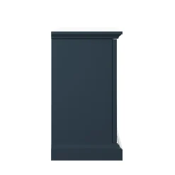 Classic Tempered Glass Design Doors TV Stand Media Console