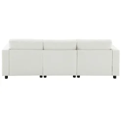 Cloud Modular Sectional Sofa with Storage Pockets and 2 Movable Ottomans