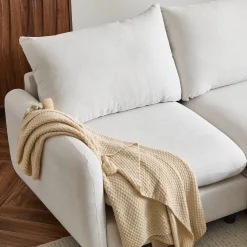 Cloud 4-Piece Modular Free Combination Sectional Sofa Couch with Ottoman