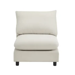 Cloud 4-Piece Modular Free Combination Sectional Sofa Couch with Ottoman