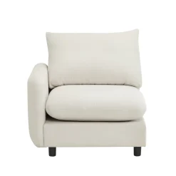 Cloud 4-Piece Modular Free Combination Sectional Sofa Couch with Ottoman