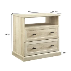 Clyde Classic 2-Drawer Nightstand / Side Table
