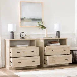 Clyde Classic 2-Drawer Nightstand / Side Table