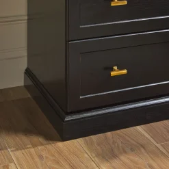 Clyde Modern Farmhouse Easy Assembly 2-Drawer Nightstand Side Table