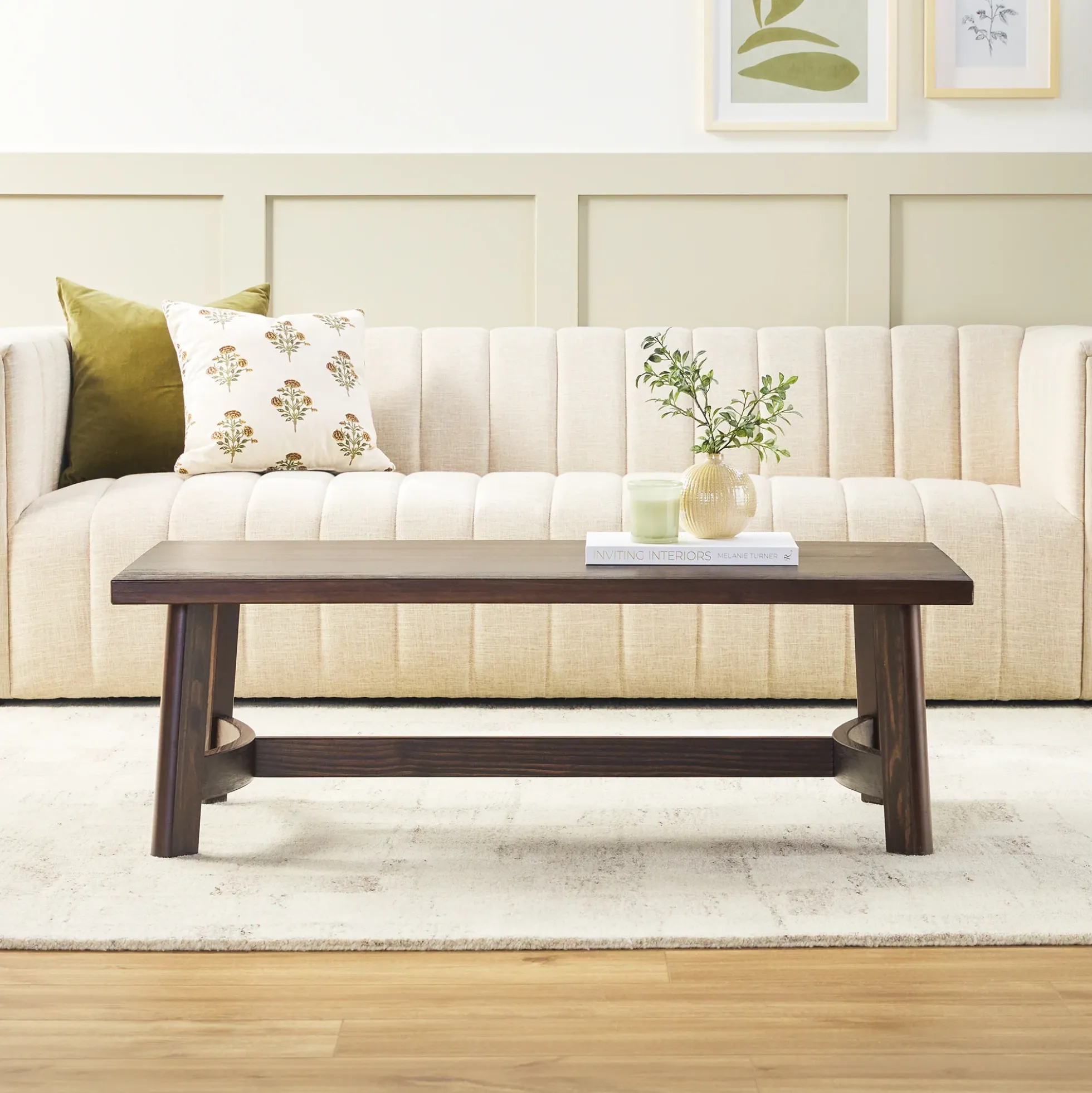 Colt Modern Farmhouse Easy Assembly 48" Coffee Table