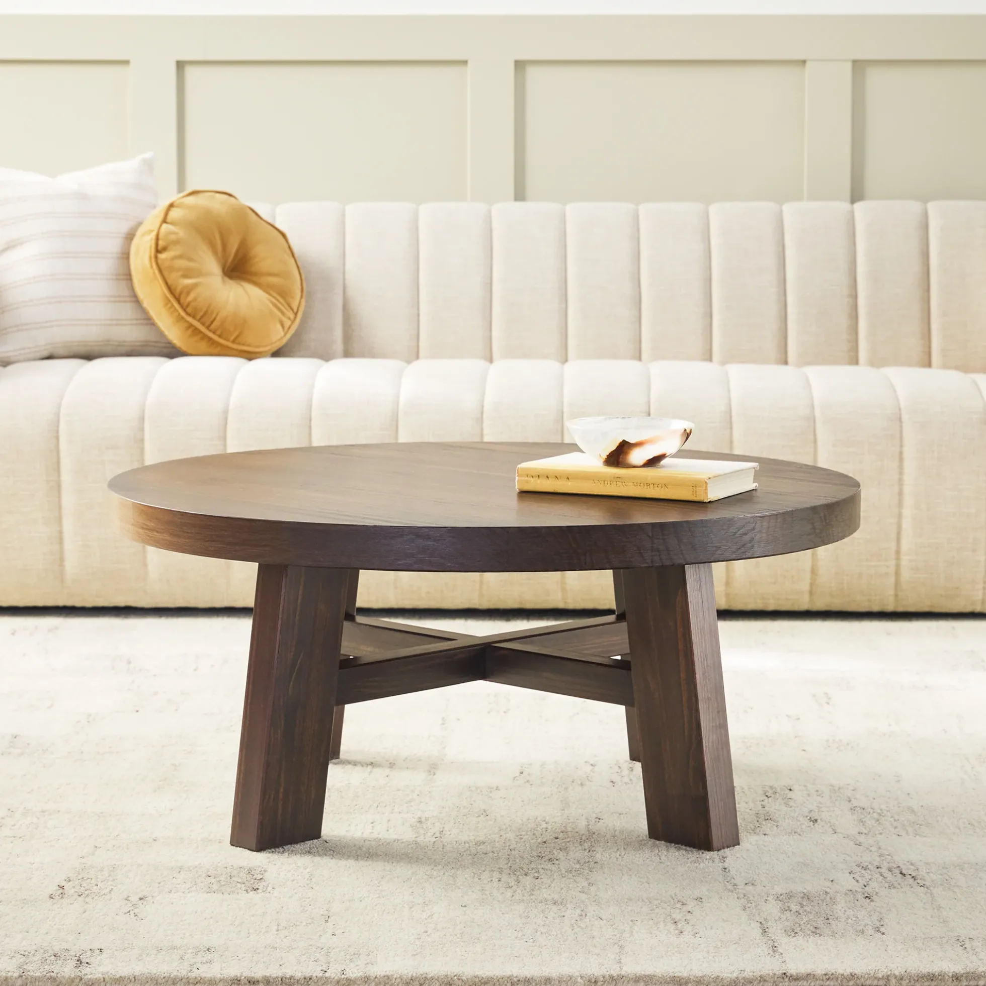 Colt Modern Farmhouse Easy Assembly 36" Coffee Table