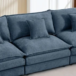 Comfy Cloud Couch Modular Chenille Sectional Sofa