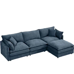 Comfy Cloud Couch Modular Chenille Sectional Sofa