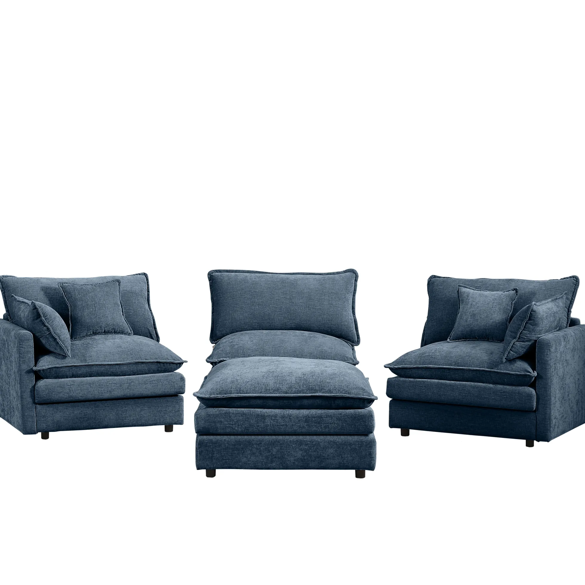Comfy Cloud Couch Modular Chenille Sectional Sofa
