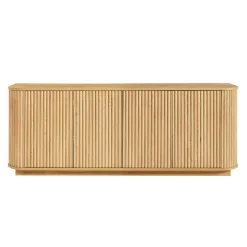 Contemporary Fluted 64' Sideboard Storage Cabinet TV Stand